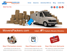 Tablet Screenshot of moverspackers.com